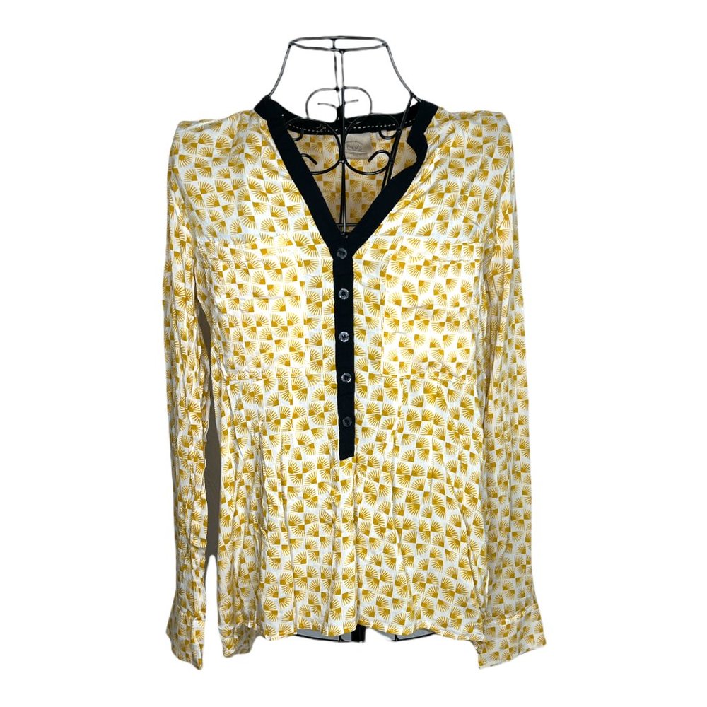 Anthropologie Vanessa Virginia Sun Burst Blouse Size 6